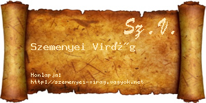 Szemenyei Virág névjegykártya
