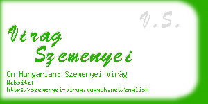 virag szemenyei business card